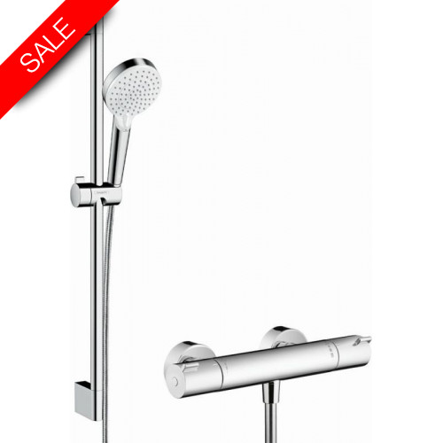 Crometta Shower System For Exposed Installation Vario With