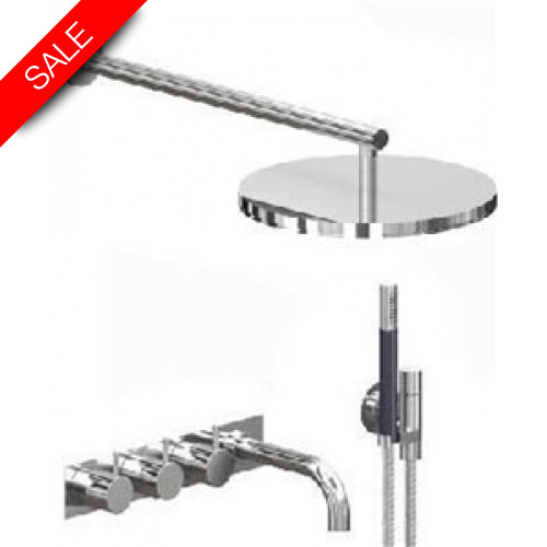 Vola - 3/4 Thermostatic mixer with 3-way diverter