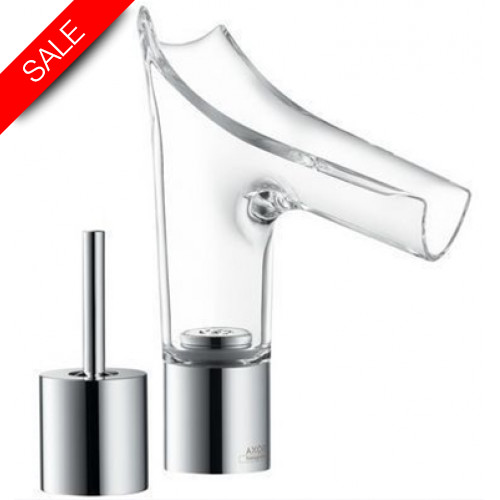 Hansgrohe - Bathrooms - Starck V 2-Hole Basin Mixer 110 With Glass Spout & Waste Set