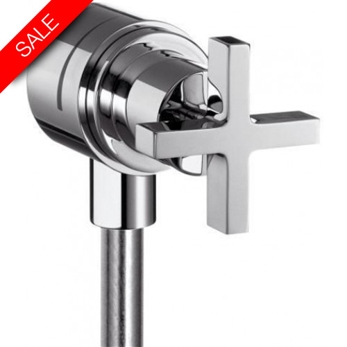 Hansgrohe - Bathrooms - Citterio Wall Outlet Stop, NRV, Shut-Off Valve, Cross Handle