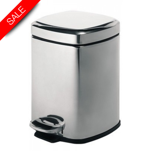 Bathroom Origins - Gedy Complements Complements Pedal Bin Square 5 Litre