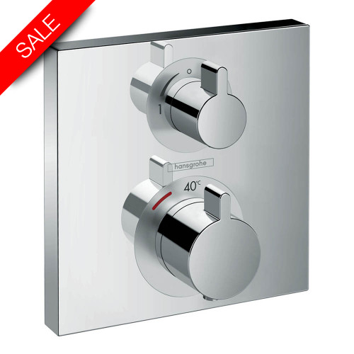 Hansgrohe - Bathrooms - Ecostat Square Thermostat For Concealed Inst For 1 Function