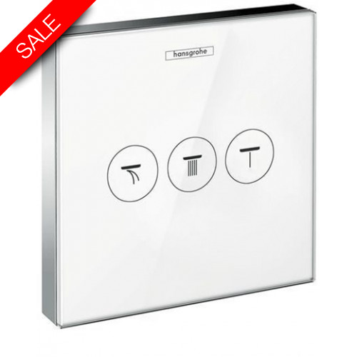Hansgrohe - Bathrooms - ShowerSelect Glass Valve For Concealed Inst For 3 Functions