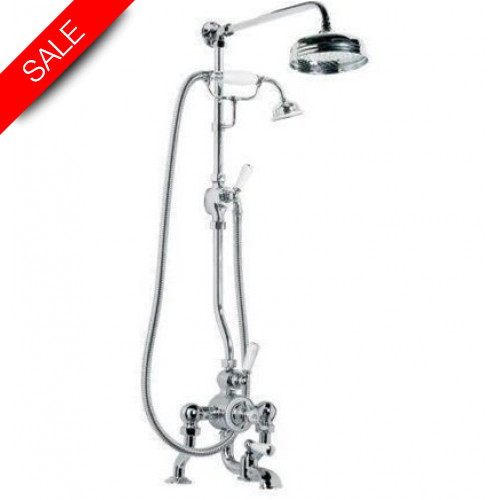 Lefroy Brooks - Godolphin Deck Mounted Thermostatic Bath Shower Mixer