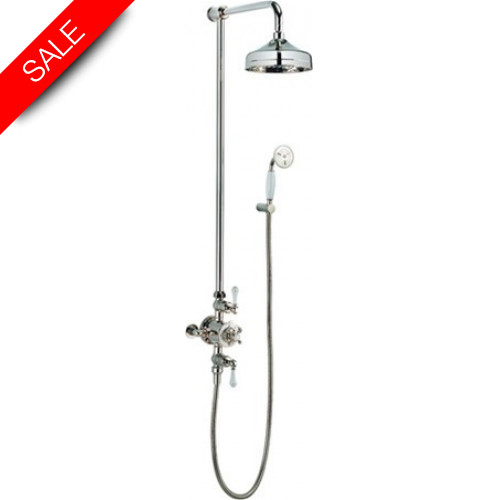 Crosswater - Belgravia Thermostatic Shower Valve With 8'' Fixed Head