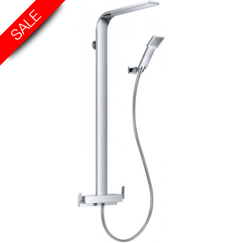 Just Taps - Cascata Single Lever Shower Mixer With Rainshower