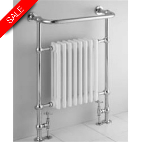 Towel Rail With Cast Iron Fins, Excludes Radiator Valves