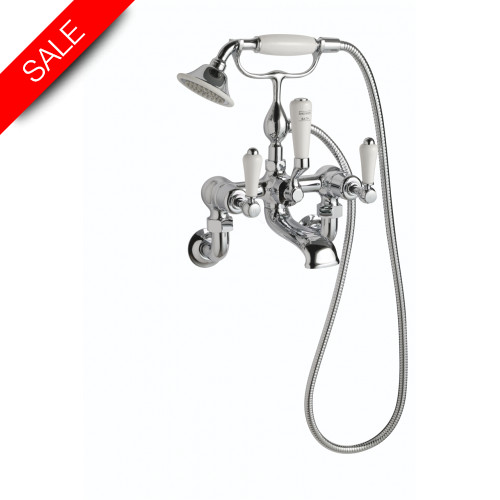 Just Taps - Grosvenor Lever Deck Mounted Bath Shower Mixer With Kit