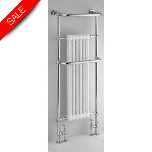 Marflow - Tall Towel Rail With Cast Iron Fins Excludes Radiator Valves