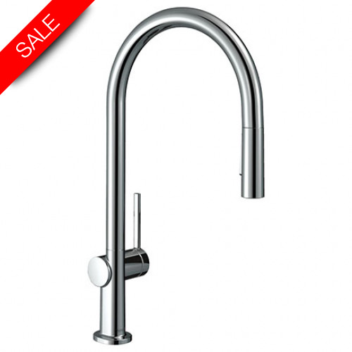 HansGrohe Single Lever Kitchen Mixer w/Pull-Out Spray 2Jet