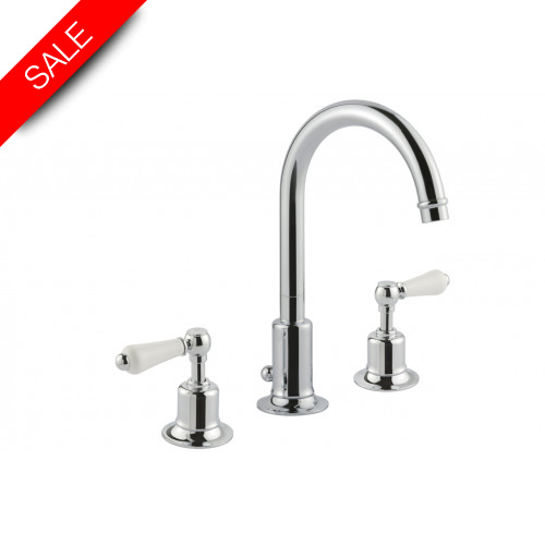Just Taps - Grosvenor Lever 3 Hole Basin Mixer