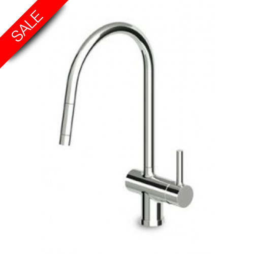 Zucchetti - Pan Kitchen Sink Mixer With Pull Out Spray