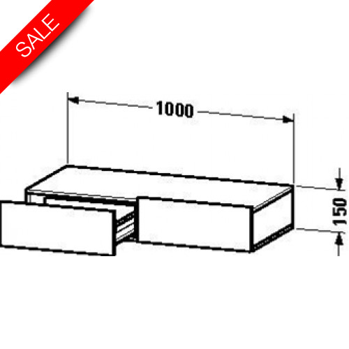 DuraStyle Shelf With Drawer 150x1000x440mm