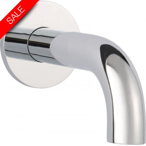 Just Taps - Florence Basin Spout With Wall Flange 120mm