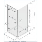 Illusion Corner, Side & Tray 1200 x 900mm LH GG