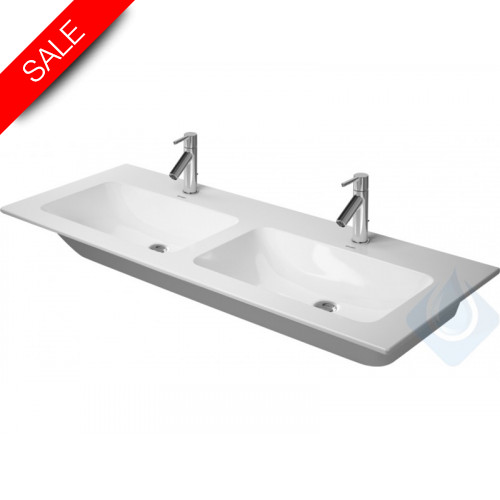 ME by Starck Double Washbasin Vital 1300, With Overflow, 1TH