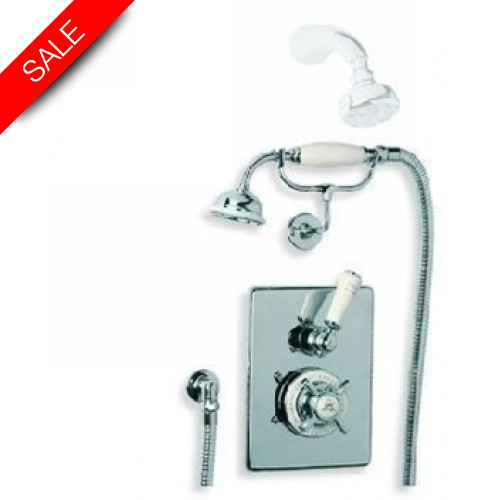 Godolphin Concealed Thermostatic Valve With Wall Mounted Kit