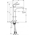 Citterio E Single Lever Basin Mixer 250 For Washbowls