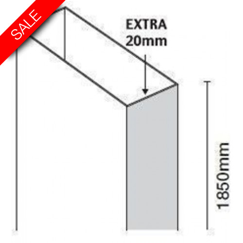 Merlyn - 10 Series Extension Profile For Quadrant 20mm