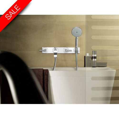 Hansgrohe - Bathrooms - Citterio 3-Hole Bath Mixer, Conc Inst WM W/Lever Handles