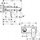 Metris Single Lever WM Basin Mixer With Spout 16.5cm