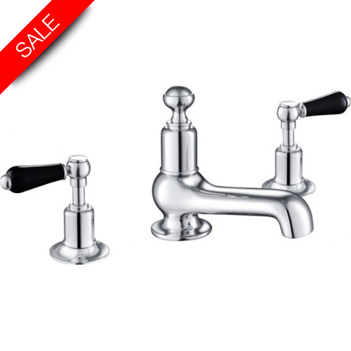 Just Taps - Grosvenor Lever 3 Hole Deck Mounted Basin Mixer