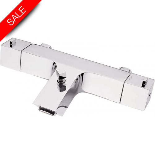 Just Taps - Square Wall Mounted Thermostatic Bath Shower Mixer