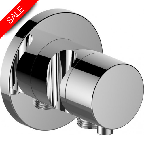 Ixmo 2-Way Diverter Valve With Wall Outlet For Shower Hose