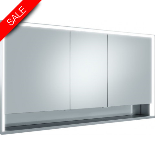 Keuco - Royal Lumos GB Mirror Cabinet 3 Door Recessed 1400x735x165mm