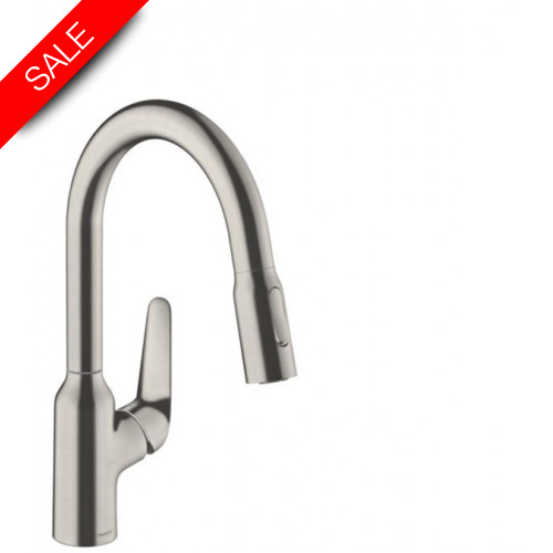 Hansgrohe - Bathrooms - Focus M42 Single Lever Kitchen Mixer 180 Pull-Out Spray 2Jet