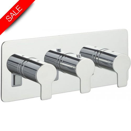 Amore Thermostatic Concealed 3 Outlet Shower Valve